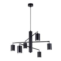 Lampa Wisząca Nowoczesna Czarna Lemmi 6Xgu10 10W Sl.1207 Sollux Lighting