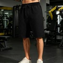Mens Drawstring Waist Knit Shorts with Elastic Waistband and Side Pockets for Everyday Casual Wear L juoda