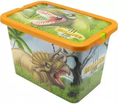 Dinozaurų laikymo dėžė, plastikinė, 7 l