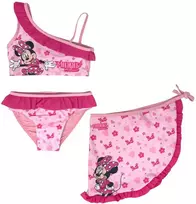 Disney Minnie mielas vaikiškas bikini ir sarongo komplektas 4-10 metų