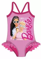 Barbie stiliaus vaikiškas maudymosi kostiumėlis, plaukimui, 3-8 metų