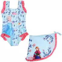 „Disney Frozen“ vaikiškas maudymosi kostiumėlio ir sarongo komplektas 7-8 metų / 122-128 cm