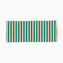 Fashion Striped Sports Headband, Sweat Absorbing Non-Slip Elastic Wide Edge Gym Running Yoga Workout Band One Size žalia