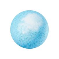 Blueberry Fragrance Bath Salt Ball - Blue and White (Sunken Ball) Naked, Clean Bath Salt Ball 1