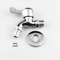 Wall-Mounted Cold Water Faucet for Washing Machine & Mop Sink cinko lydinio spalva