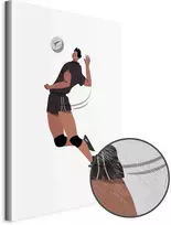 Artgeist Paveikslas - Volleyball Player on a Baltas Background - Illustration