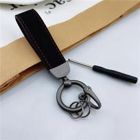 For Volvo XC60 XC90 XC40 V60 S60 S90 S40 XC70 Logo Car Suede Keychain Metal Keyring Key Ring Holder Sport Styling Accessories For XC90 Logo