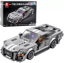 Lean Toys Konstruktorius GT500 automobilis 437 detalės pilkas
