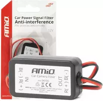 Automobilinis signalo filtras nuo trukdžių 12V AMIO-04100