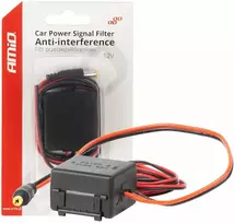Automobilinis signalo filtras su DC-DC keitikliu ir kištuku 12V – nuo trukdžių AMIO-04101