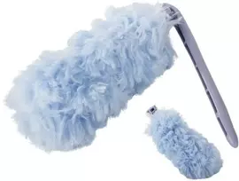 Teleskopinė mikrofibros šluotelė dulkėms ir voratinkliams 35 cm