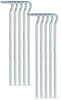 RedCliffs Palapinės kuolo rinkinys 10 vnt., 23 cm, metaliniai, atsparūs rūdijimui