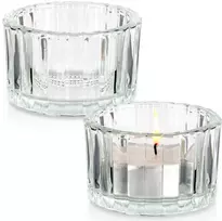 KOOPMAN Home Styling Collection Žvakių laikikliai Stikliniai 5,7 cm 2 vnt.