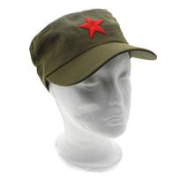 Dovanos Nauji Unisex Audinio Raudonos Žvaigždės Medvilniniai Kepurės Armijos Kepurė Patruliavimo Žalia Plokščia alyvuogių rusva spalva