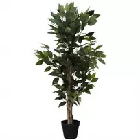 Dirbtinis fikusas juodame vazone, 115 cm