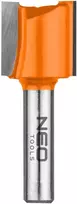 Dviejų griovelių galinis freza, TCT, 20 x 19 mm, 8 mm kotas