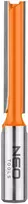 Ilgas dviejų griovelių galinis freza, TCT, 10 x 50 mm, 12 mm kotas