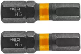 Bity HEX5 x 25 mm smūginiai antgaliai, 2 vnt.