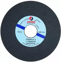 ANDRE ŠLIFAVIMO DISKAS JUOSTINIŲ PJŪKLŲ GALANDIMUI 150 x 6 x 32mm 99A60SB88 – 50 FORMULA „3”