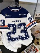 Hot selling fashionable men's summer personalized letter print comfortable and breathable round neck T-shirt outdoor street top S