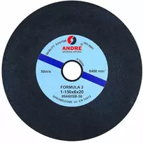 ANDRE ŠLIFAVIMO DISKAS JUOSTINIŲ PJŪKLŲ GALANDIMUI 150 x 6 x 20mm 99A60SB88 – 50 FORMULA „3”
