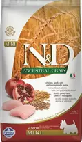 FARMINA N&D ANCESTRAL GRAIN - DOG Dry vištiena Spelt avižos&Pomegranate SENIOR MINI 2,5KG