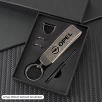 Vintažinis Odinis Motociklo Logotipo Raktų Pakabukas Opel Astra Insignia Vivaro Corsa Mokka Zafira Vectra OPC Vauxhall pilka