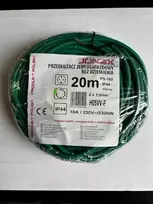 Plastrol Prailgintuvas su vienu kištukiniu lizdu 1x2p, žalia