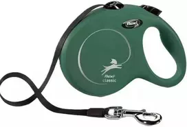 FLEXI pavadėlis šuniui Classic L Tape juostinis 5m, alyvuogių žalia