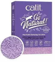 Catit - Natūralus! Žirnių lukštų granulių gumulinis kačių kraikas - levandų kvapo - 2 x 2,8kg (5,6kg)