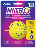 Zeus Nitro - Svorinis Kamuolys - Geltonas ir Mėlynas - Didelis, Ø7.6cm