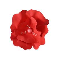 Backdrop Decor 40cm Size Giant Flowers PE Material Reusable Simulated Flower Foam Flower DIY Large Flower Wedding Decoration 40CM raudona