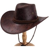 Classic Unisex Western Cowboy Sun Hat, Lightweight Faux Felt Leather Cap Leather  Travel Cap for Hiking, Travel and Outdoor One Size ruda