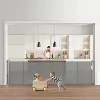 Vevor Pilkas ištraukiamas vaikiškas vartelis