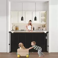 Vevor Ištraukiamos vaikų varteliai juodi