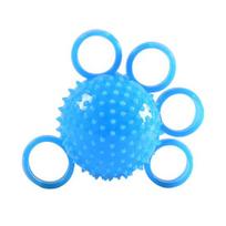Hand Grip Exerciser Ball High Elasticity Bump Design Recovery Training Hand Acupuncture Point Activation Grip  Strengthener Ball for Home mėlyna