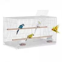 Vevor Paukščių skrydžio narvas 46 cm baltas