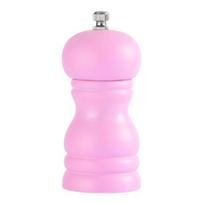Pepper Grinder Food Grade Rust-proof Wood Handheld Pepper Salt Condiment Grinder for Home rožinė