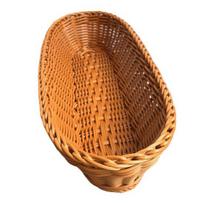 Fruit Basket Food Grade Reusable Oval Large Capacity Braided Food Serving Basket Kitchen Supplies L