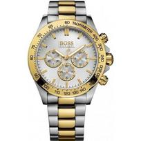 Hugo Boss 1512960 Dvi spalvų apyrankė Vyriškas laikrodis 44 mm auksas
