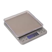 Digital Kitchen Scale 3KG Capacity Electronic Food Scale with LCD Display Stainless Steel Platform Compact Design for Precise Measurement One Size sidabras