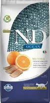 Oranžinis FARMINA N&D OCEAN - CAT Dry Herring&Oranžinis NEUTERED ADULT 5kg
