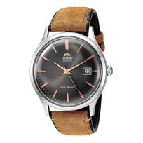 Orient Bambino 4 Classic Automatic with Hand Winding Grey Dial Watch fac08003 a pilka spalva