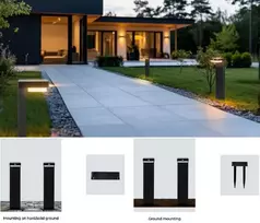 Led Line Prime Lauko šviestuvas su saulės panele ir judesio jutikliu SUNTIS, įsmeigiamas, 220lm, 3000K, 2Ah, IP54, USB-C