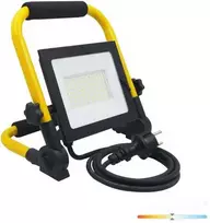 Bikuvalt 50W LED prožektorius su stovu TIGRA, juodos/geltonos sp., 4000K, IP54