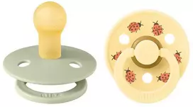 BIBS čiulptukų rinkinys 1 dydis (0 - 6 mėn.) Ladybug Sage Mix
