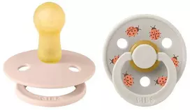 BIBS čiulptukų rinkinys 1 dydis (0 - 6 mėn.) Ladybug Blush Mix