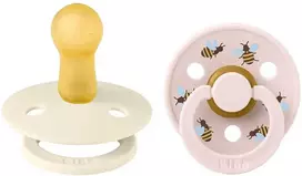 BIBS čiulptukų rinkinys 2 dydis (6 - 18 mėn.) Ladybug Bumblebee Ivory Mix