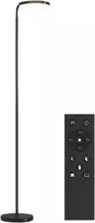 Aosom LED grindų lempa, 41x25x166-177 cm, juoda, metalas