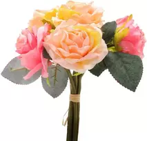 Dirbtinė rožių puokštė, 24 cm